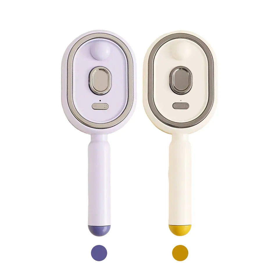 Cepillo eléctrico masajeador - amarillo y morado