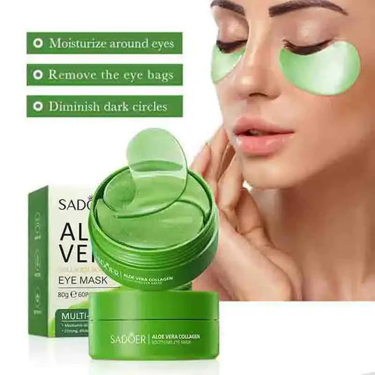 Mascarilla de colágeno con aloe vera para ojos